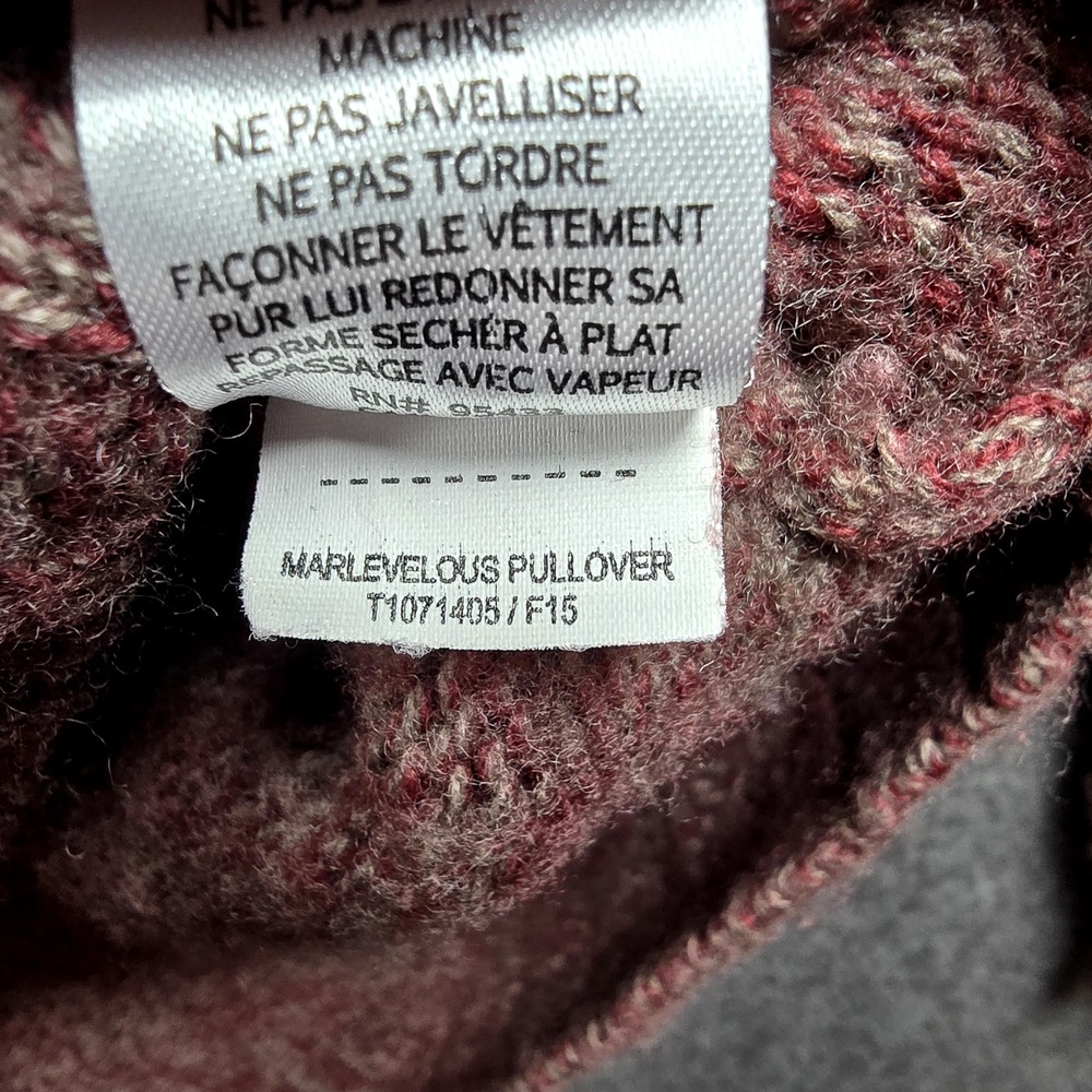 TOAD & CO Women S Heather Red Pullover‎ Sweater 100% Merino Wool Elbow Patches - Picture 7 of 12